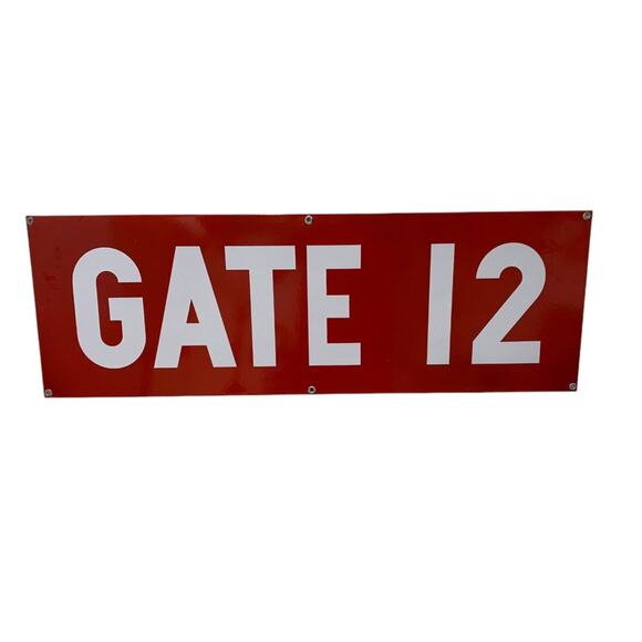 Vintage Porcelain on Metal Sign 